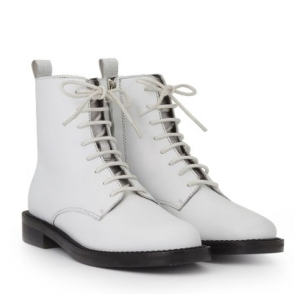 sam edelman white combat boots
